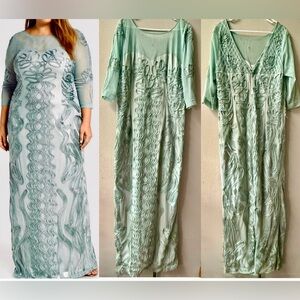 JS Collection Mother of Bride/Groom Soutache Column Gown Sz.20W